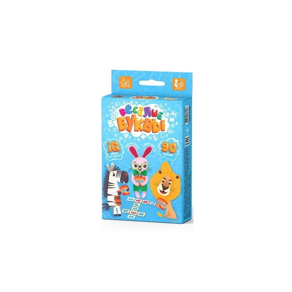 Настольная игра Danko Toys Весёлые буквы, русский (G-VB-01)