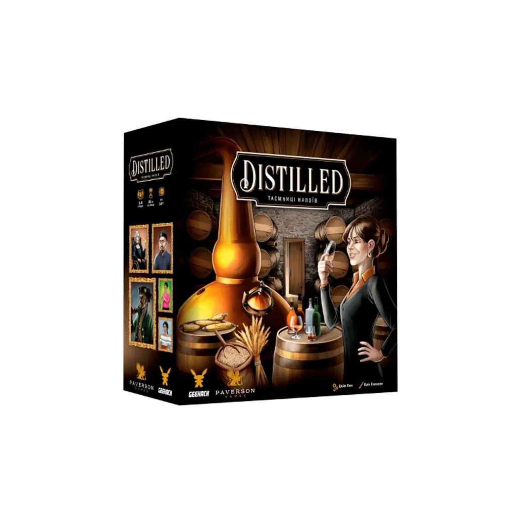 Настільна ігра Geekach Games Distilled. Таємниці напоїв (Distilled. Kickstarter edition) (GKCH065DS)