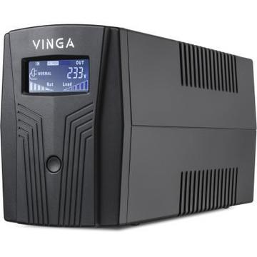 Источник бесперебойного питания Vinga VPC-1200P LCD plastic case