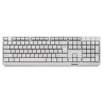 Клавіатура Real-EL 500 Standard USB White