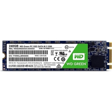 SSD накопитель Western Digital M.2 2280 240GB (WDS240G2G0B)