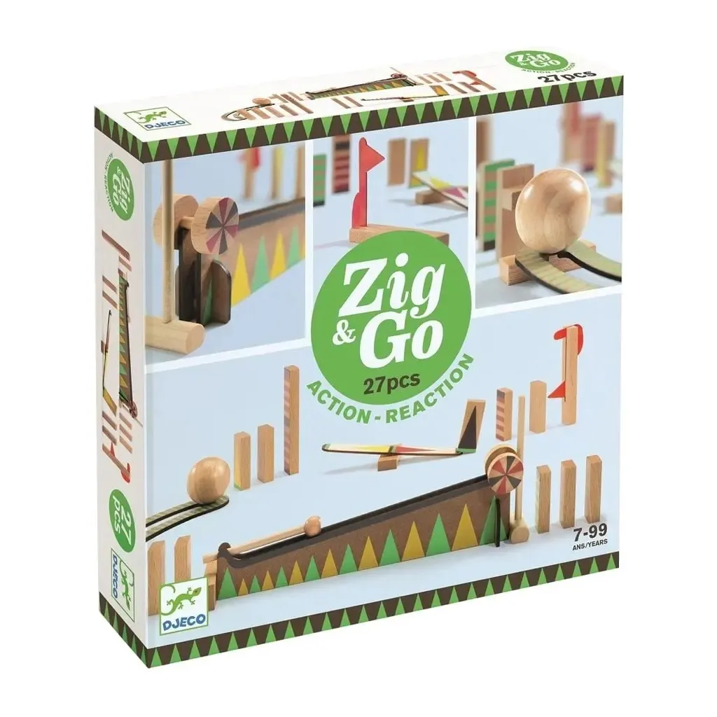 Настольная игра Djeco игра-конструктор Zig&Go 27 деталей (DJ05641)