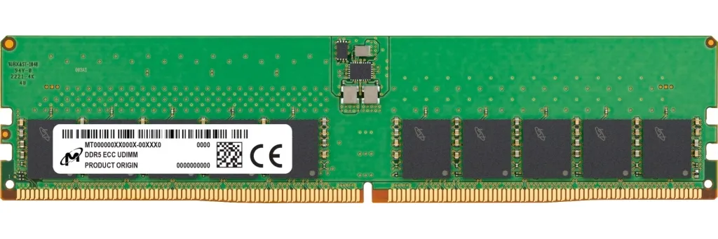 Оперативная память MICRON DDR5 4800MHz 32GB ECC UDIMM (MTC20C2085S1EC48BR)