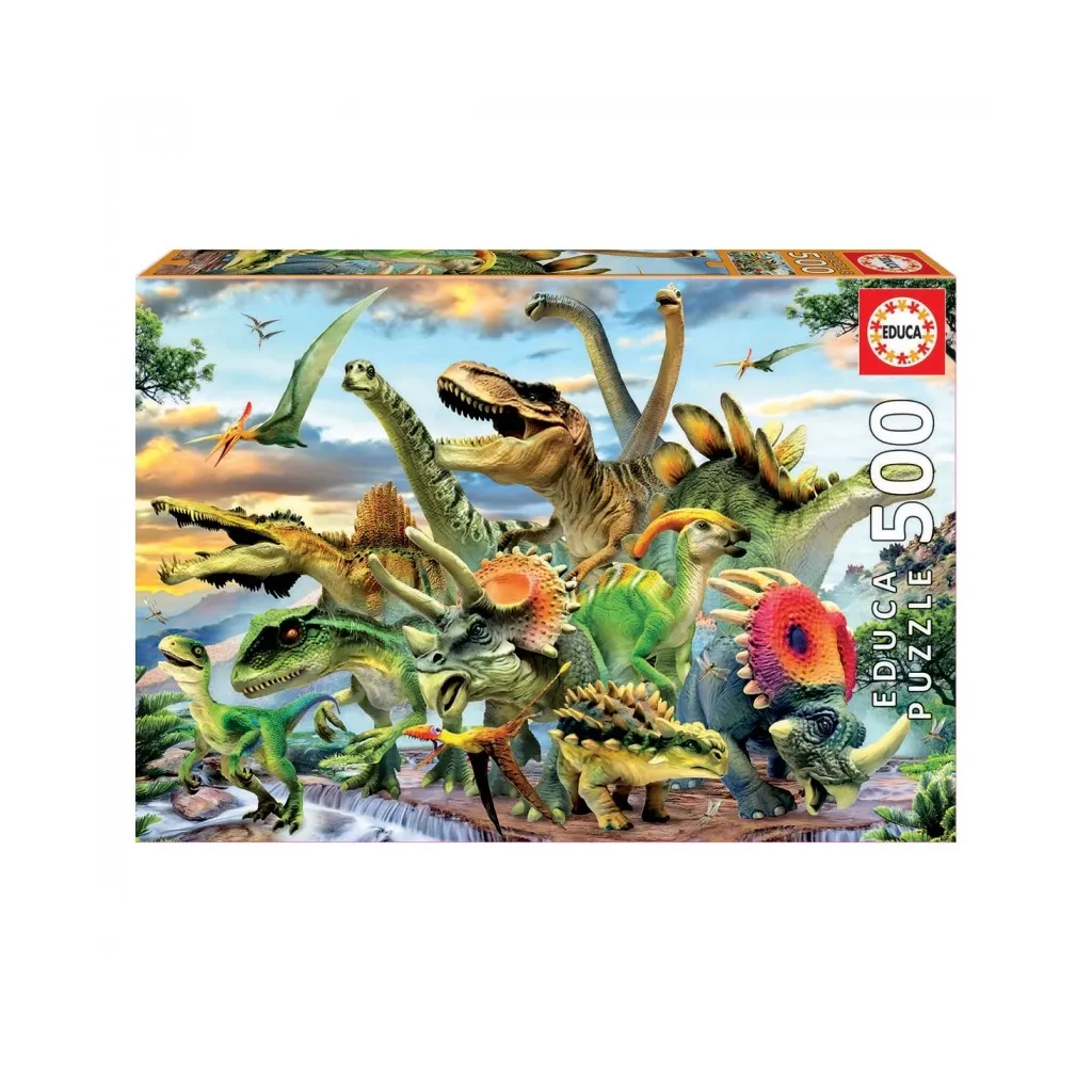  Educa Динозавры 500 элементов (6336909)