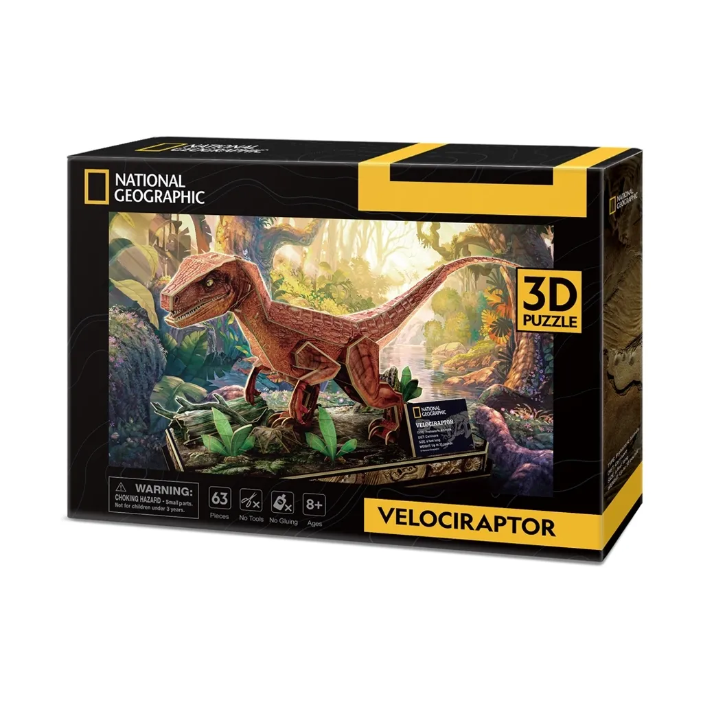  Cubic Fun 3D National Geographic Dino Велоцираптор (DS1053h)