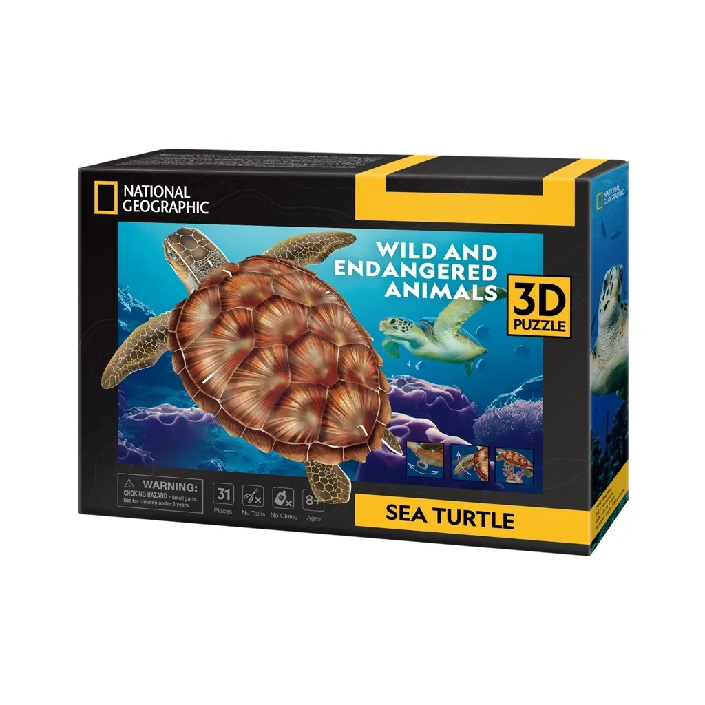  Cubic Fun 3D Исчезающие животные Морская черепаха (DS1080h)