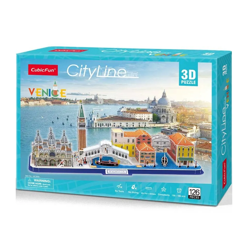  Cubic Fun Трехмерная головоломка-конструктор City Line Венеция (MC269h)