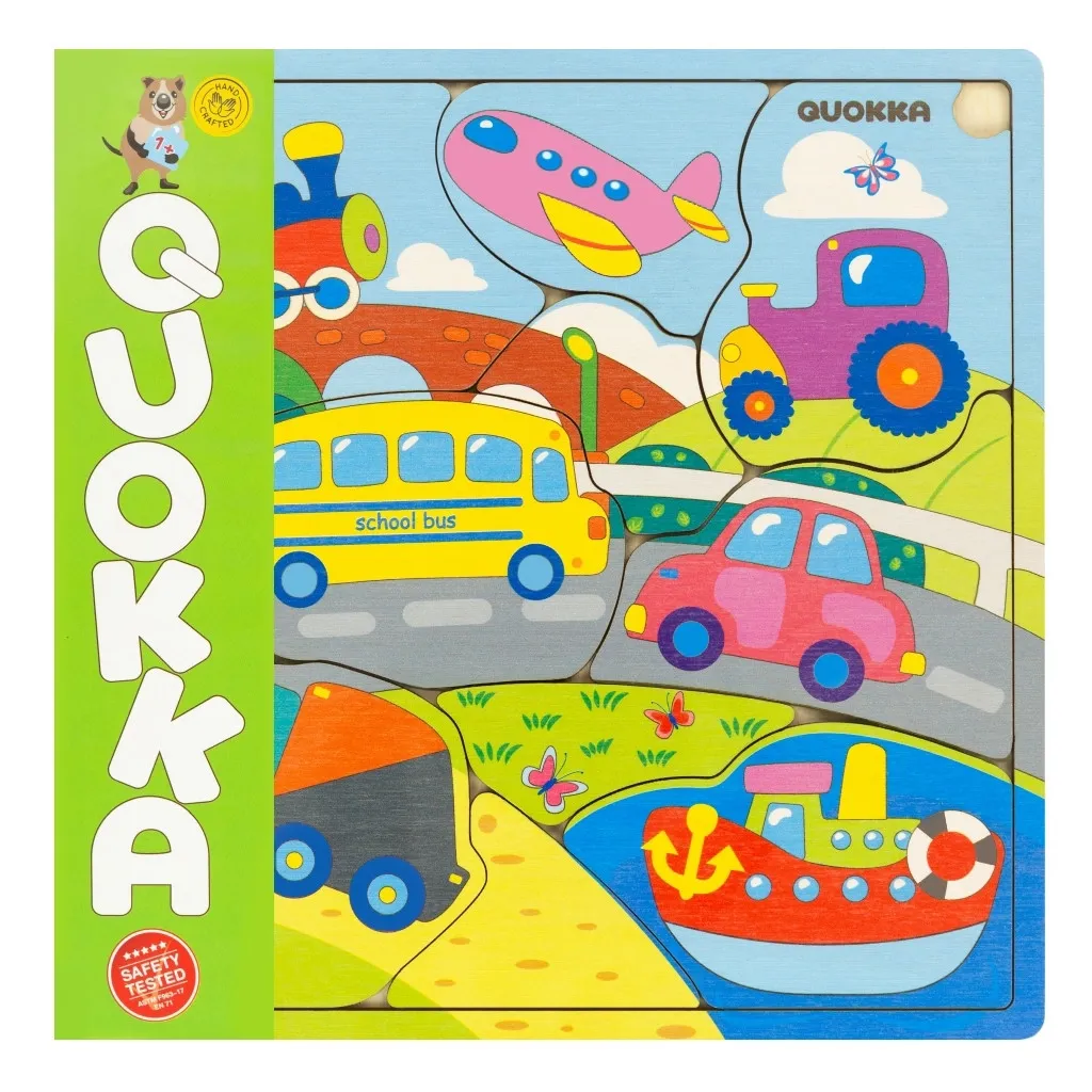 Развивающая игрушка Quokka Пазл-мозаика Транспорт (QUOKA020PM)