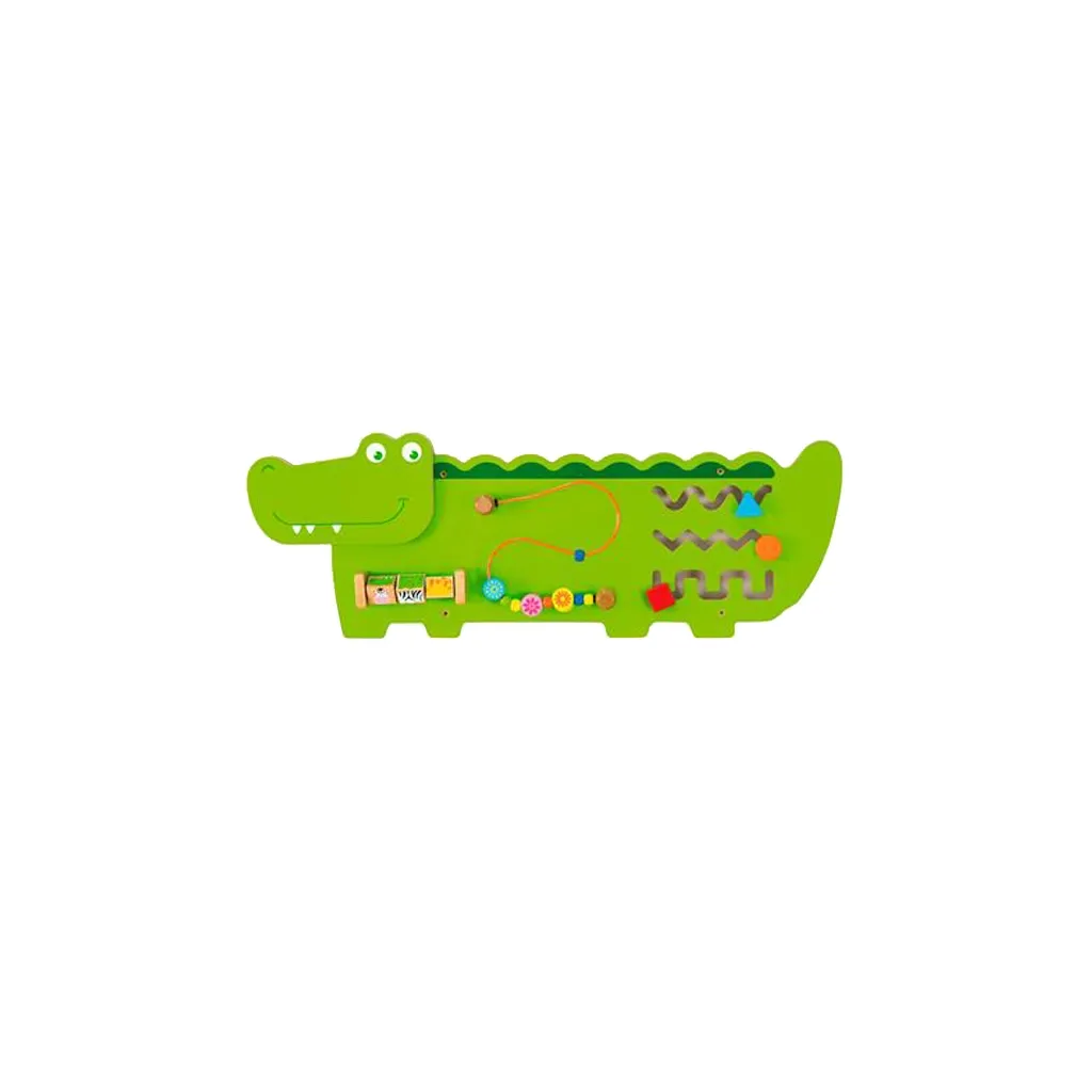 Розвиваюча іграшка Viga Toys Бізіборд Крокодильчик (50469FSC)