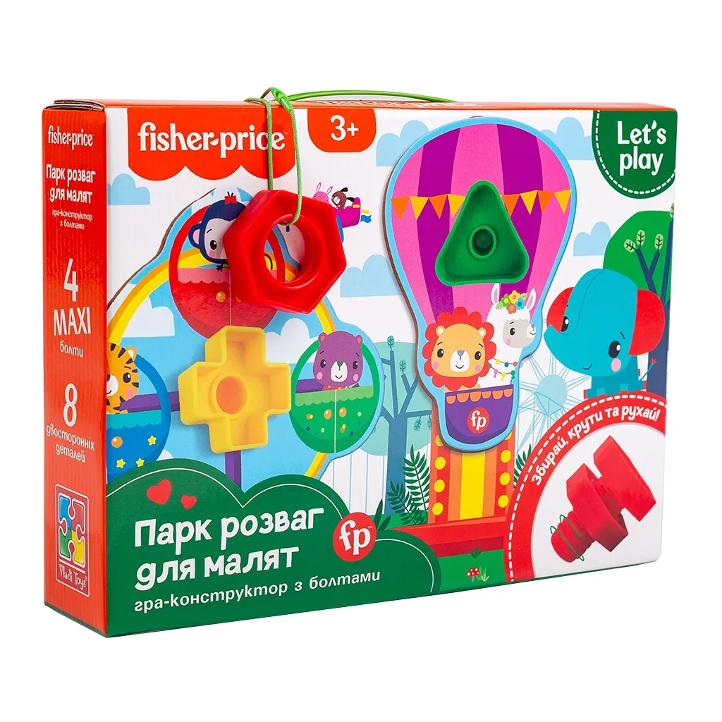 Развивающая игрушка Vladi Toys Fisher Price Парк развлечений для малышей (укр) (VT2905-21)
