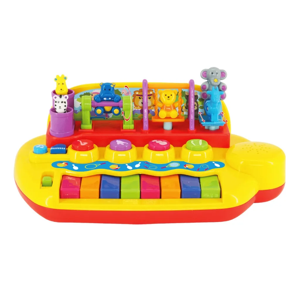 Развивающая игрушка Kiddi Smart Пианино – Зверята на качелях (русский) (063412)