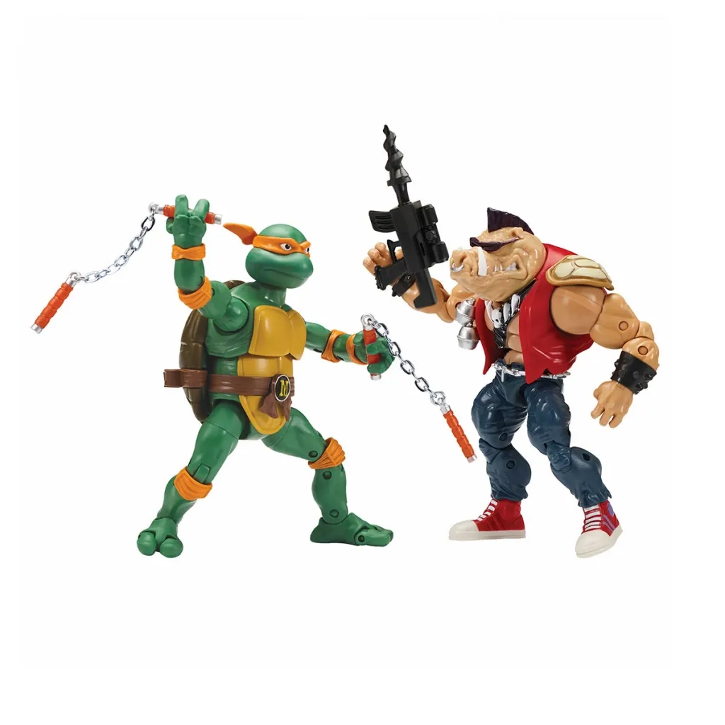 Фигурка TMNT набор Микеланджело против Бибопа (81277)