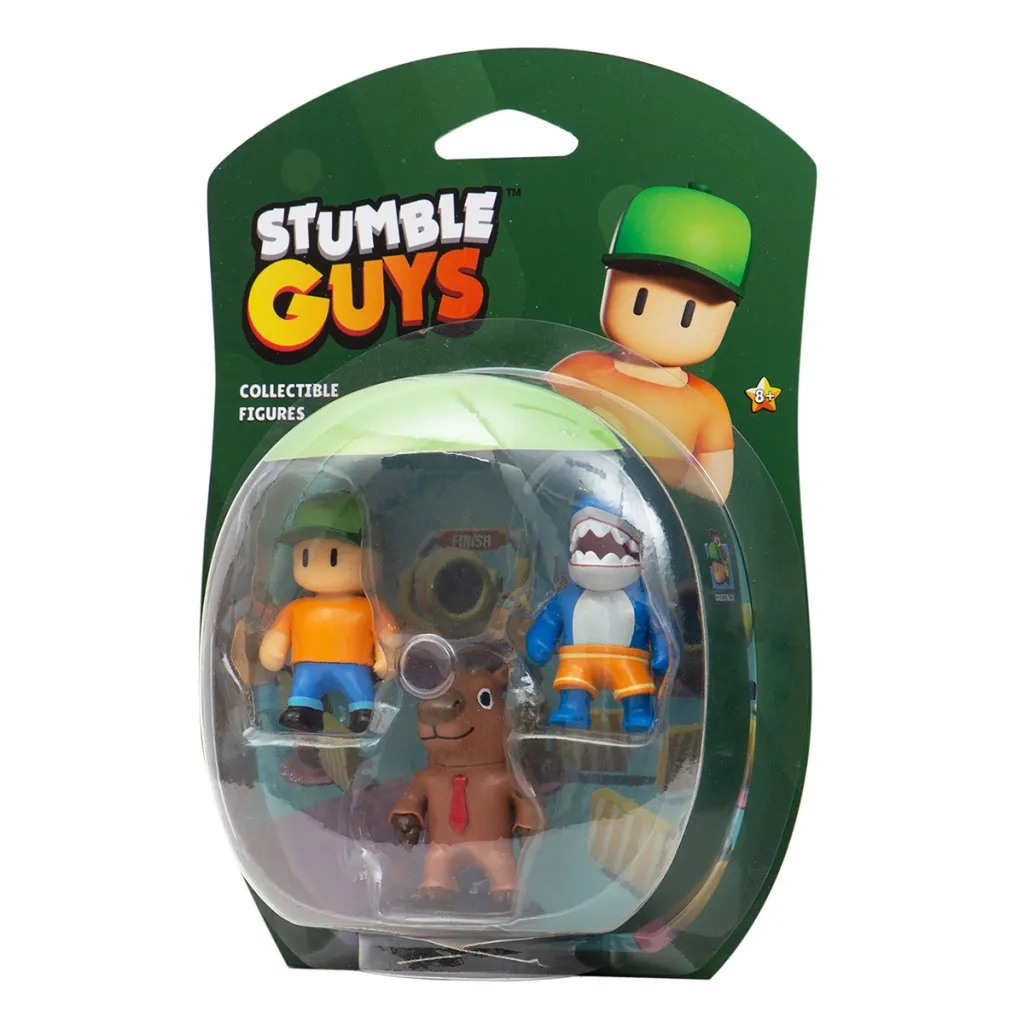 Фигурка Stumble Guys набор коллекционных - Мегалодон, Мистер Стамбл, Капибара (SG2020-1)