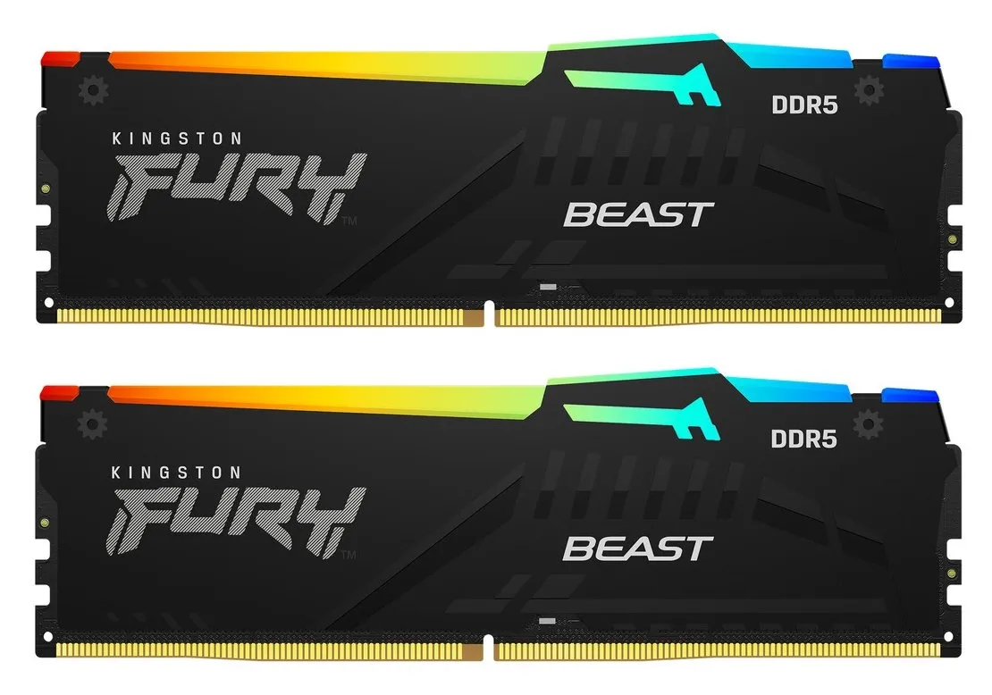 Оперативна пам'ять Kingston 32GB (2x16GB) DDR5 6000 MHz Beast RGB EXPO (KF560C30BBEAK2-32)