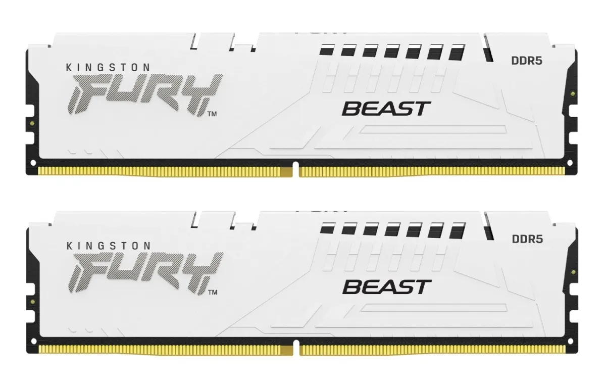 Оперативная память Kingston FURY 32 GB (2x16GB) DDR5 6400 MHz Beast EXPO White (KF564C32BWEK2-32)