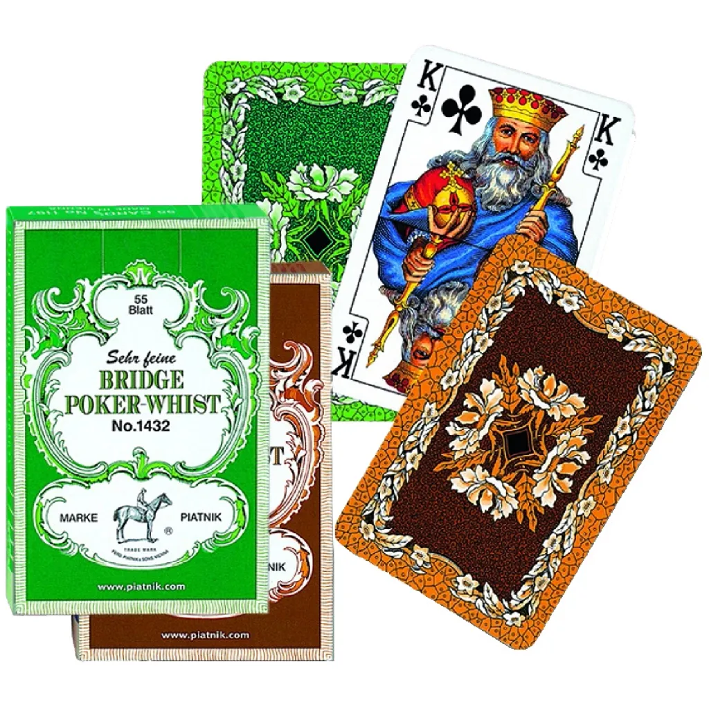 Гральна карта Piatnik Брідж-Покер-Віст, 1 колода х 55 карт (PT-143212)