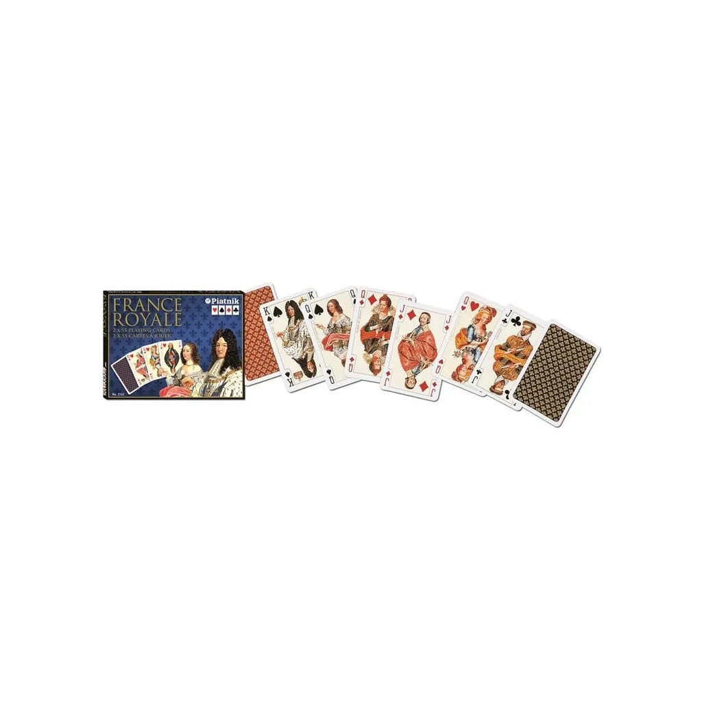 Игральная карта Piatnik Короли Франции, 2 колоды х 55 карт (PT-214240)