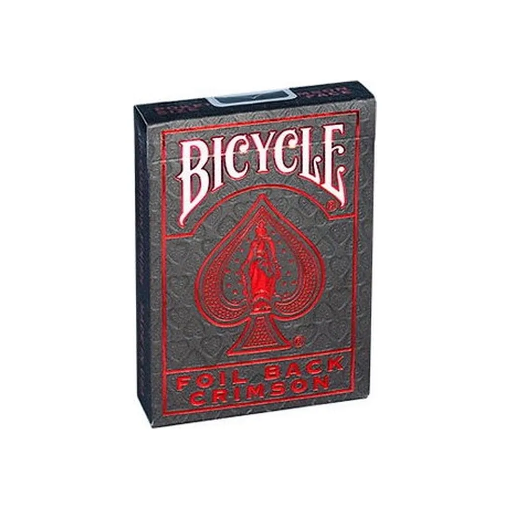 Гральна карта Bicycle Foil Back Crimson (red) (2440)