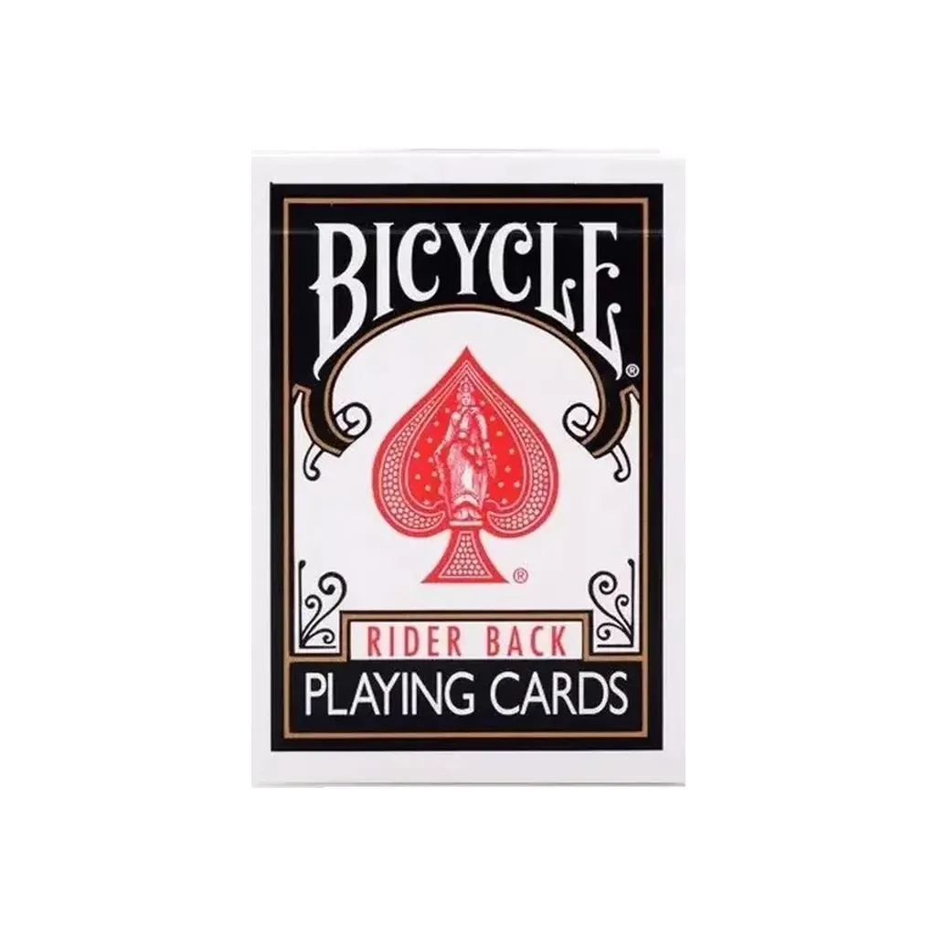 Игральная карта Bicycle Rider back (black) (8089)