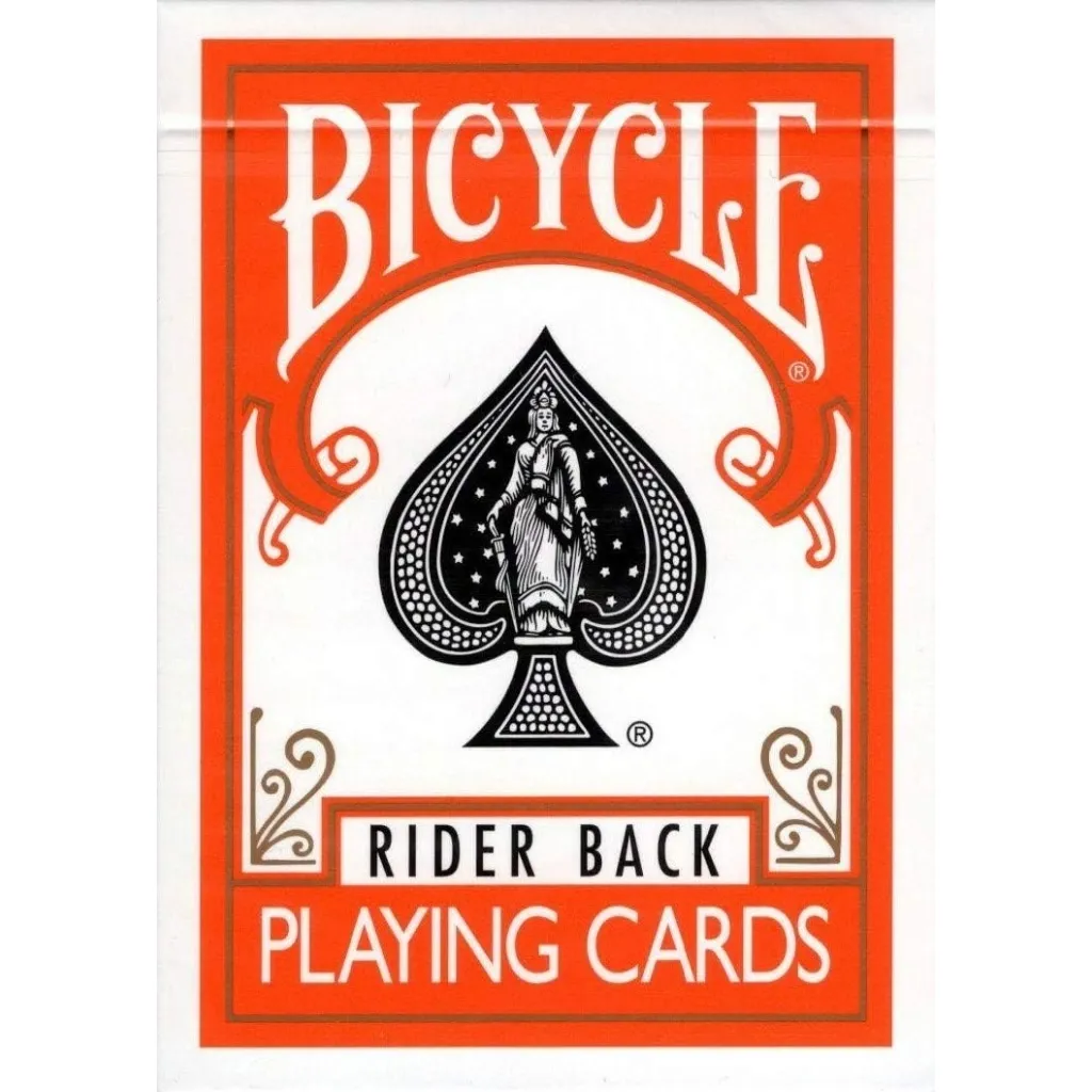Игральная карта Bicycle Rider Back (Orange) (ОР_КИБРБОД)