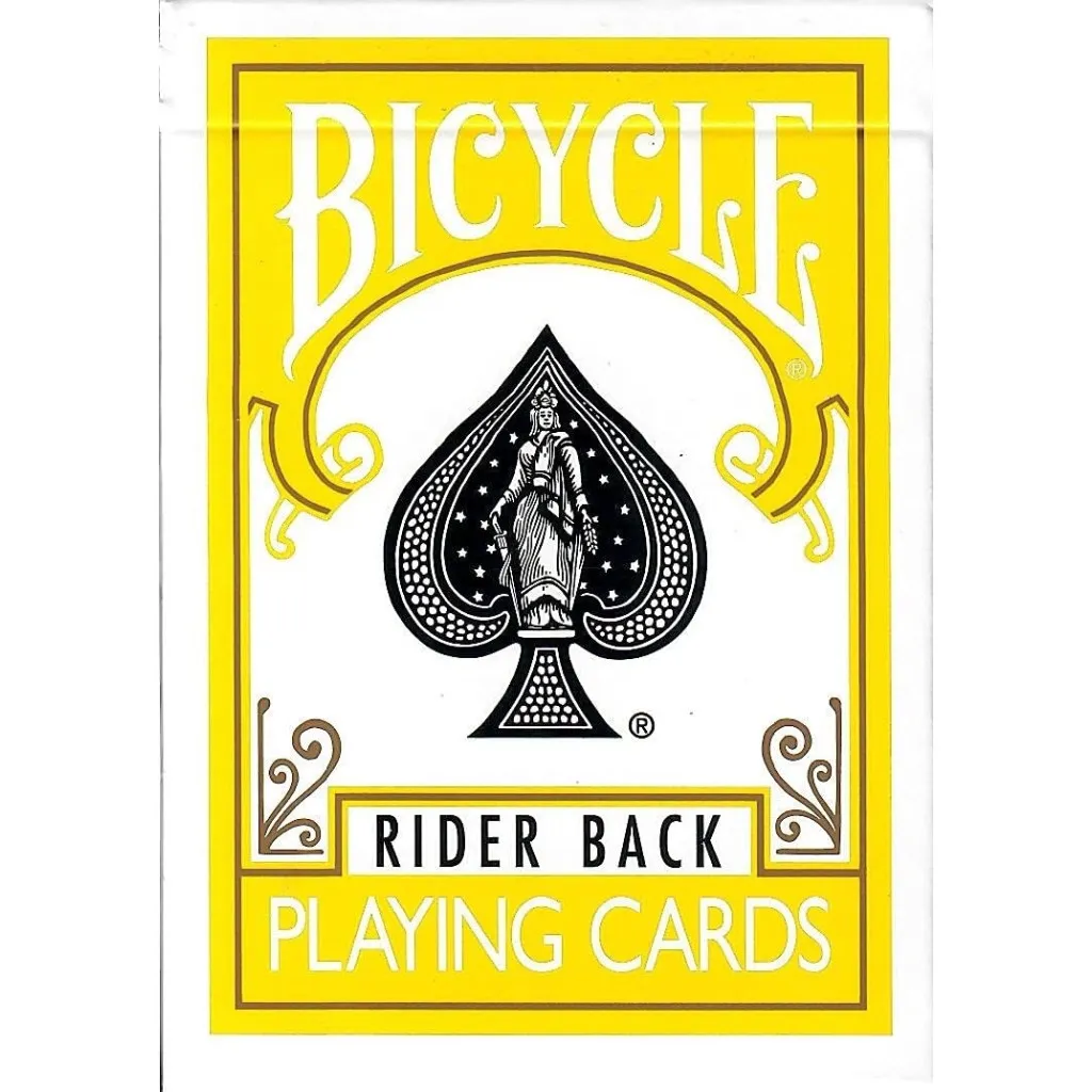 Игральная карта Bicycle Rider Back (Yellow) (9421)