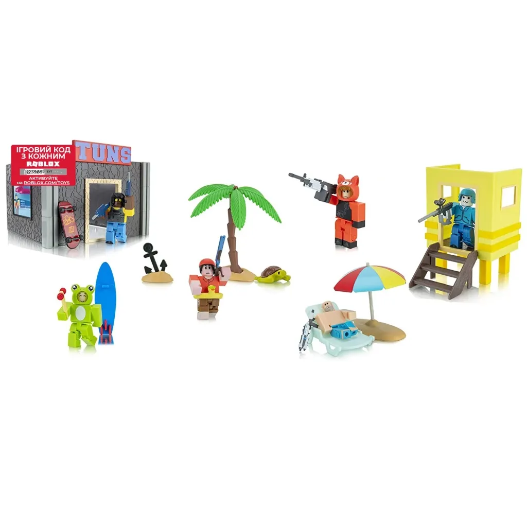  Roblox набор Deluxe Playset Brookhaven: Outlaw and Order W12, 4 фигурки и аксессуары (ROB0660)
