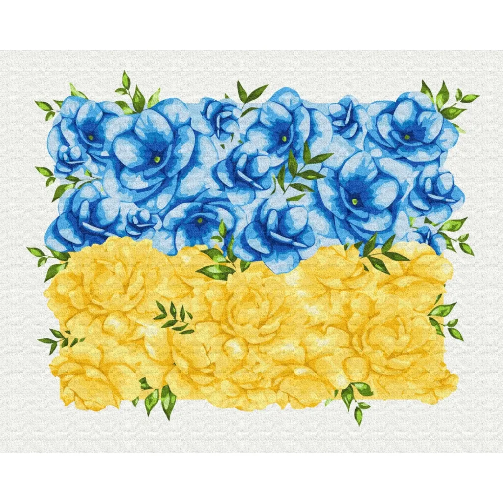 Картина по номерам ZiBi Квітучий прапор ©Svetlana Drab", 40*50 см (ZB.64053)