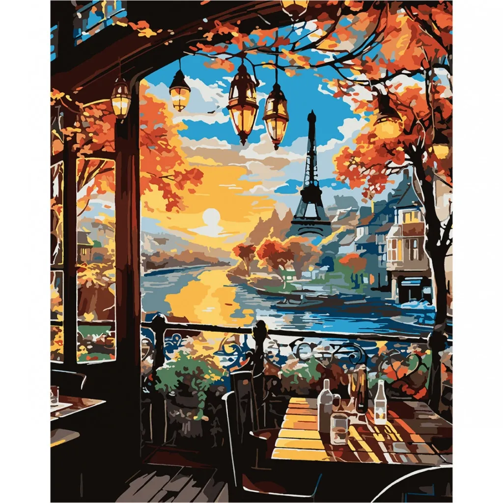 Картина по номерам Santi Фантазийный Париж 40х50 см (954793)