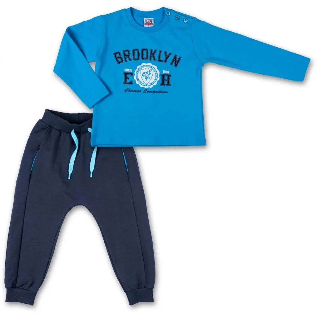 Комплект Breeze кофта та штани блакитний "Brooklyn" (7882-74B-blue)
