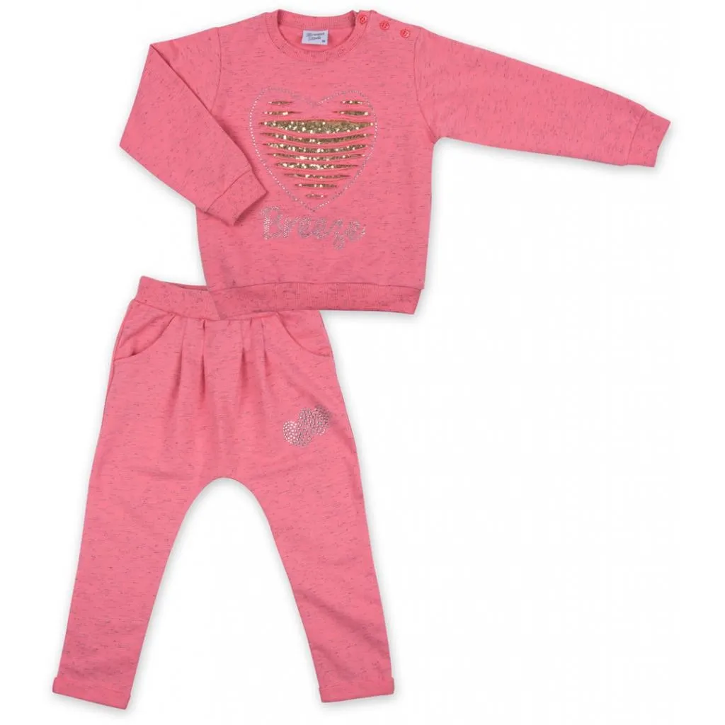 Комплект Breeze кофта та штани персиковий меланж (8013-92G-peach)