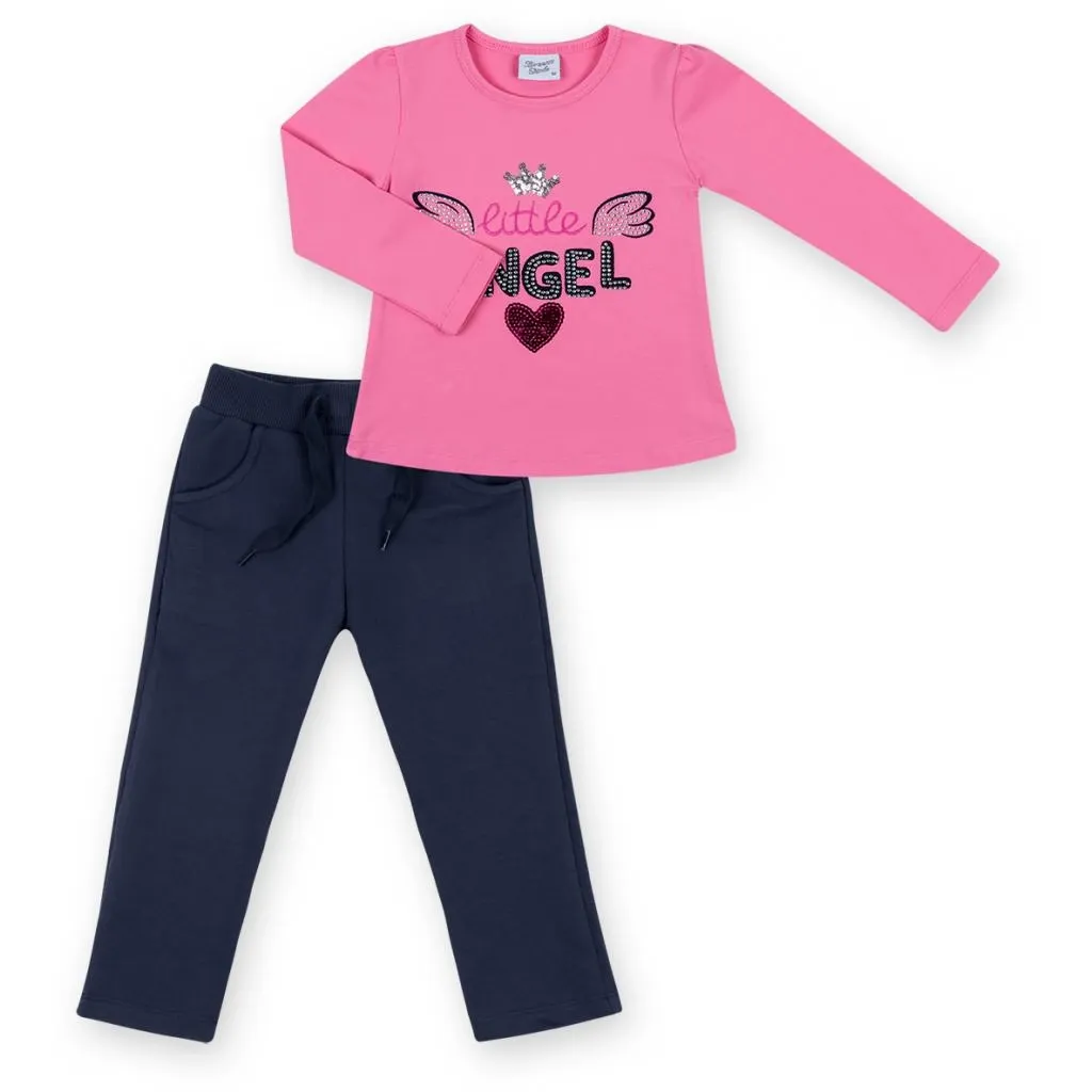  Breeze кофта с брюками "Little Angel" (8261-92G-blue-pink)