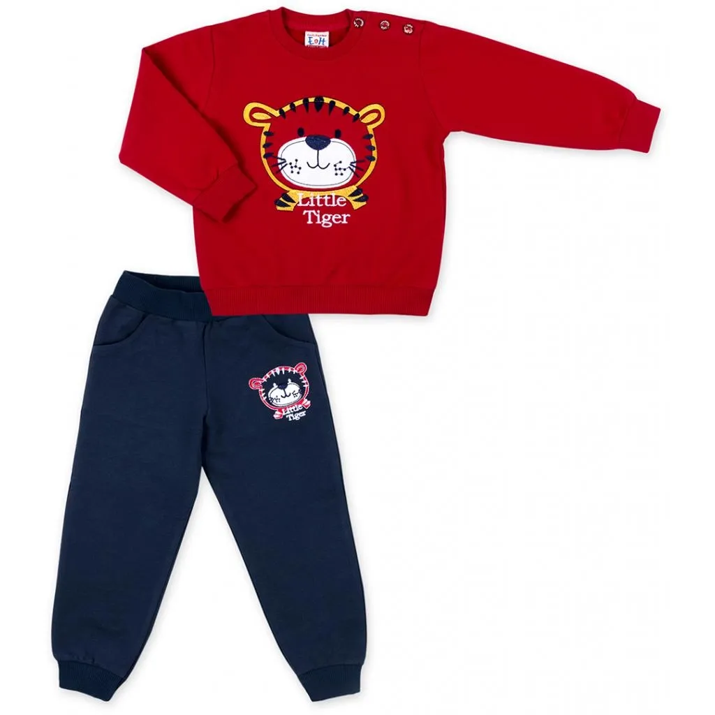 Breeze кофта с брюками "Little Tiger" (7214-86B-red)