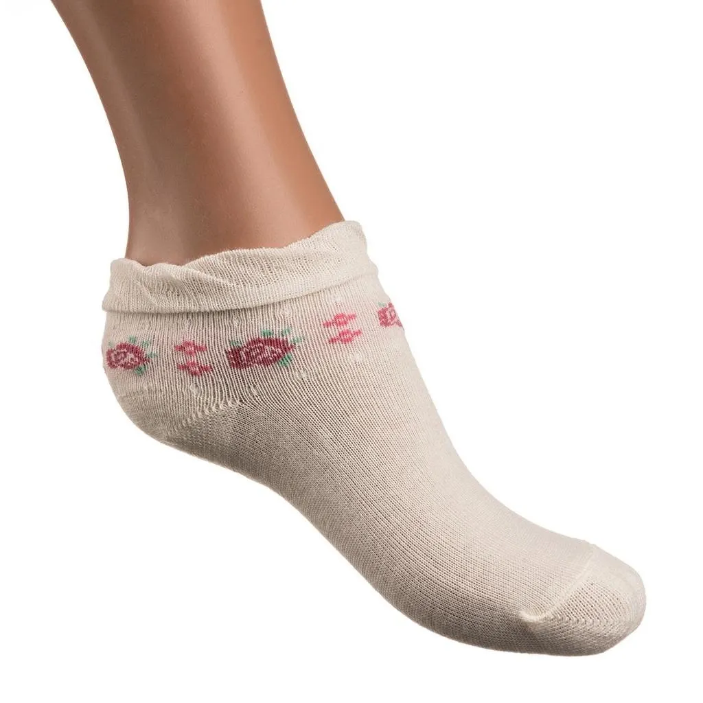 Носки UCS Socks с цветочками (M0C0101-1186-1-3G-beige)