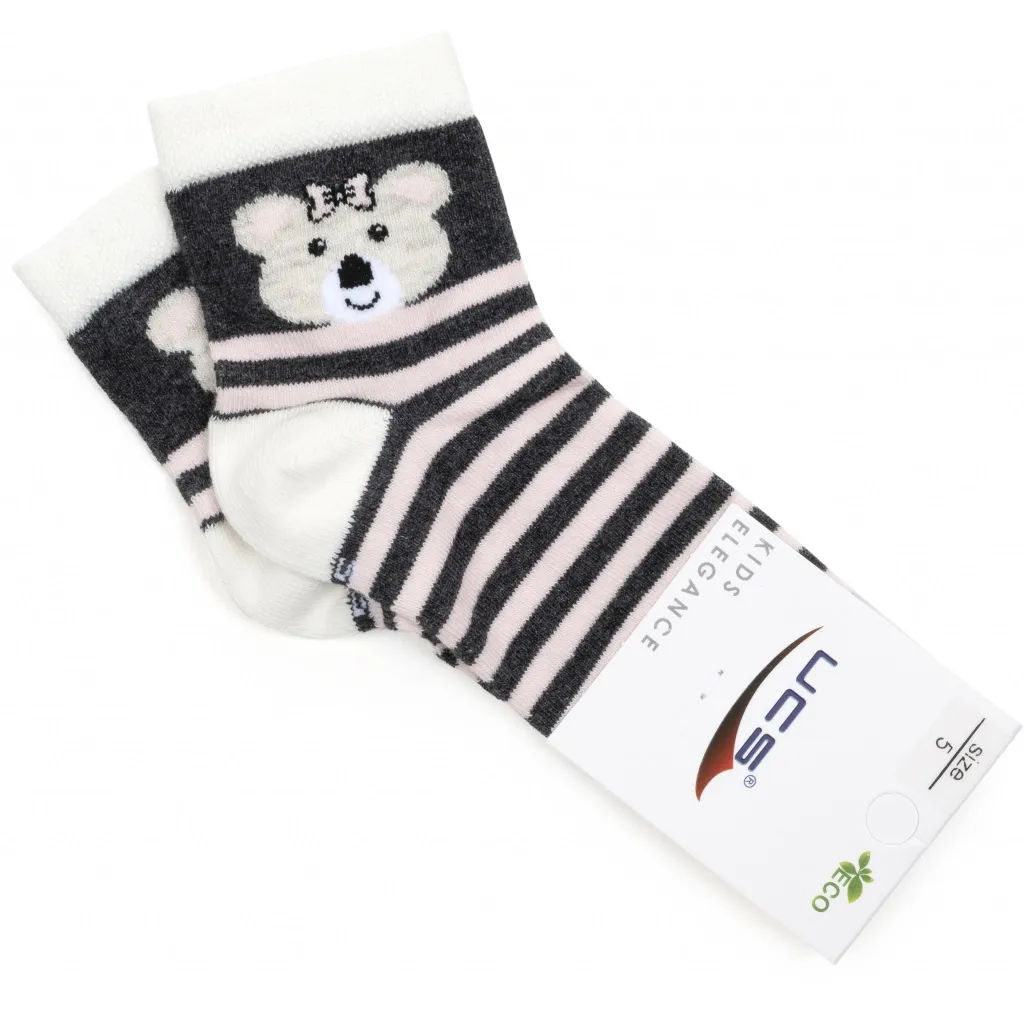 Носки UCS Socks в полоску (M0C0101-2119-1G-graypink)