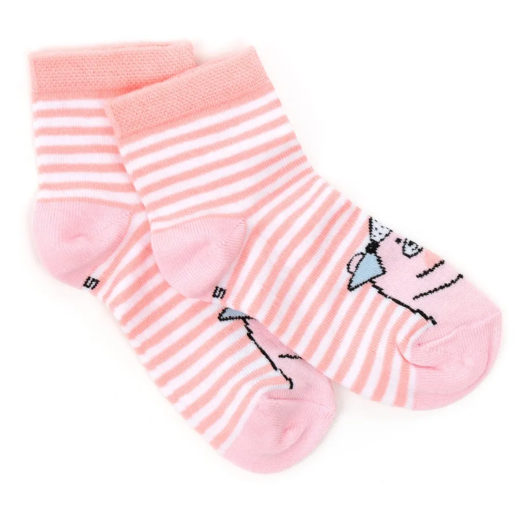 Шкарпетки BNM в полосочку (M0C0101-1364-5G-pink)