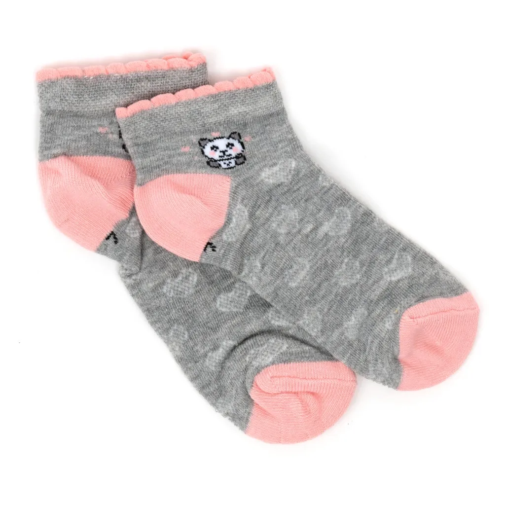 Шкарпетки BNM з ведмедиком (M0C0201-0118-7G-graypink)