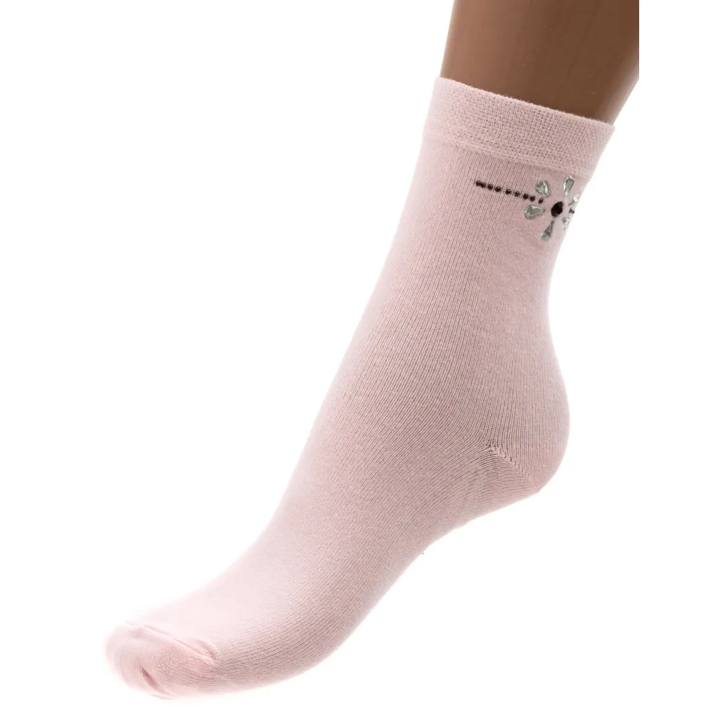 Шкарпетки UCS Socks з квіточкою (M0C0102-0908-9G-pink)