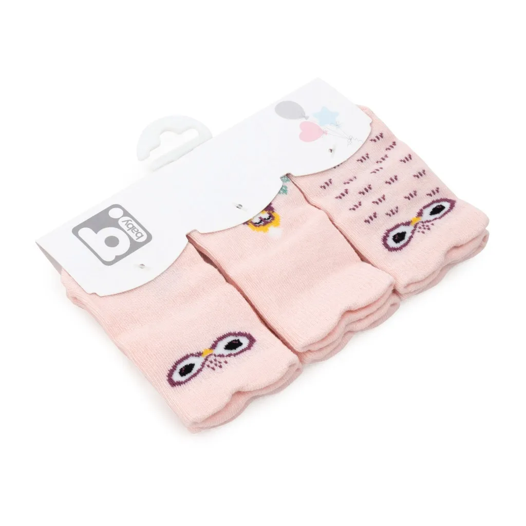 Носки Bibaby з совушками (68331-0G-pink)
