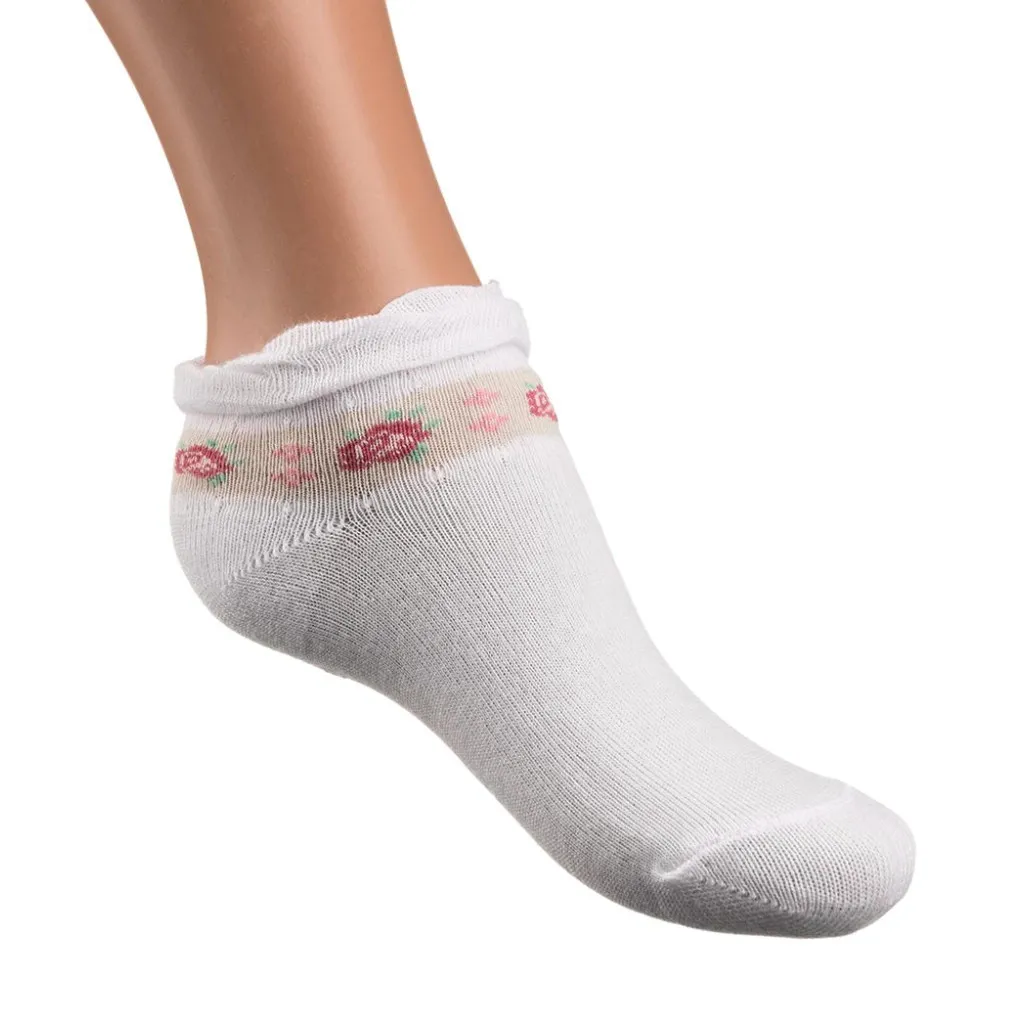 Носки UCS Socks с цветочками (M0C0101-1186-5G-white)