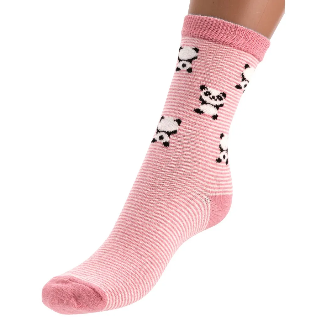 Шкарпетки Bibaby з пандами (68257-3G-pink)