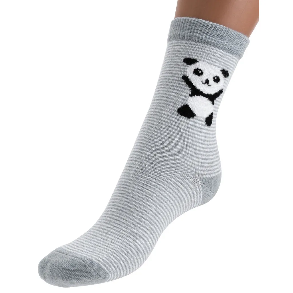 Шкарпетки Bibaby з пандами (68257-5-gray)