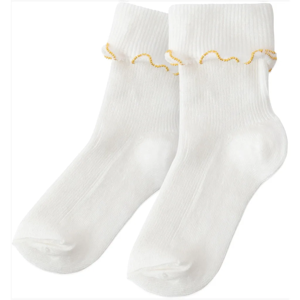 Шкарпетки BNM з оборкою (M0C0119-0002-3G-cream)