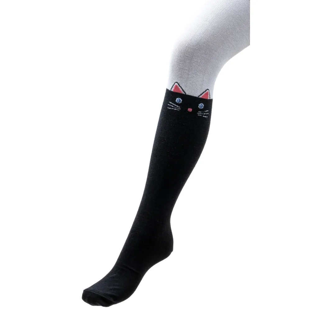  UCS Socks с котиками (M0C0301-1196-9G-whiteblack)