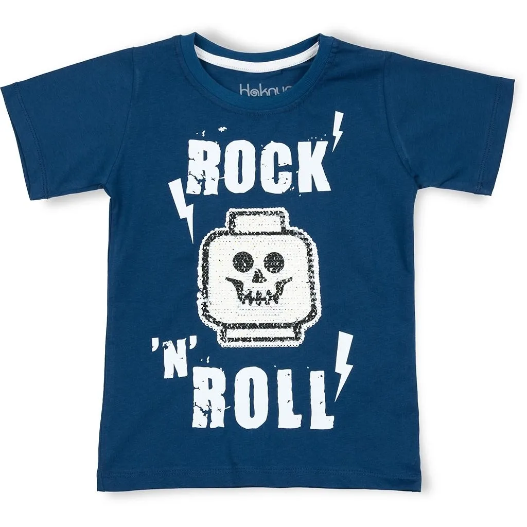 Футболка дитяча Haknur "ROCK N ROLL" (7110-128B-indigo)