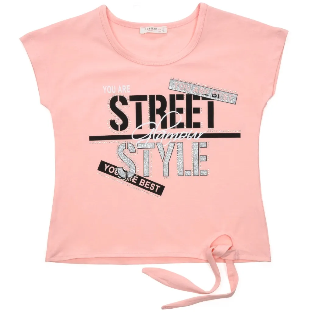 Футболка дитяча Breeze "STREET STYLE" (14309-128G-peach)