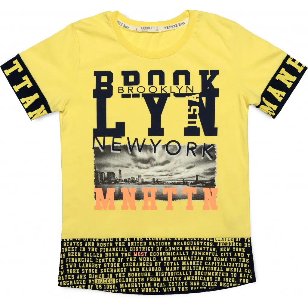 Футболка детская Breeze BROOKLYN (15647-164-yellow)