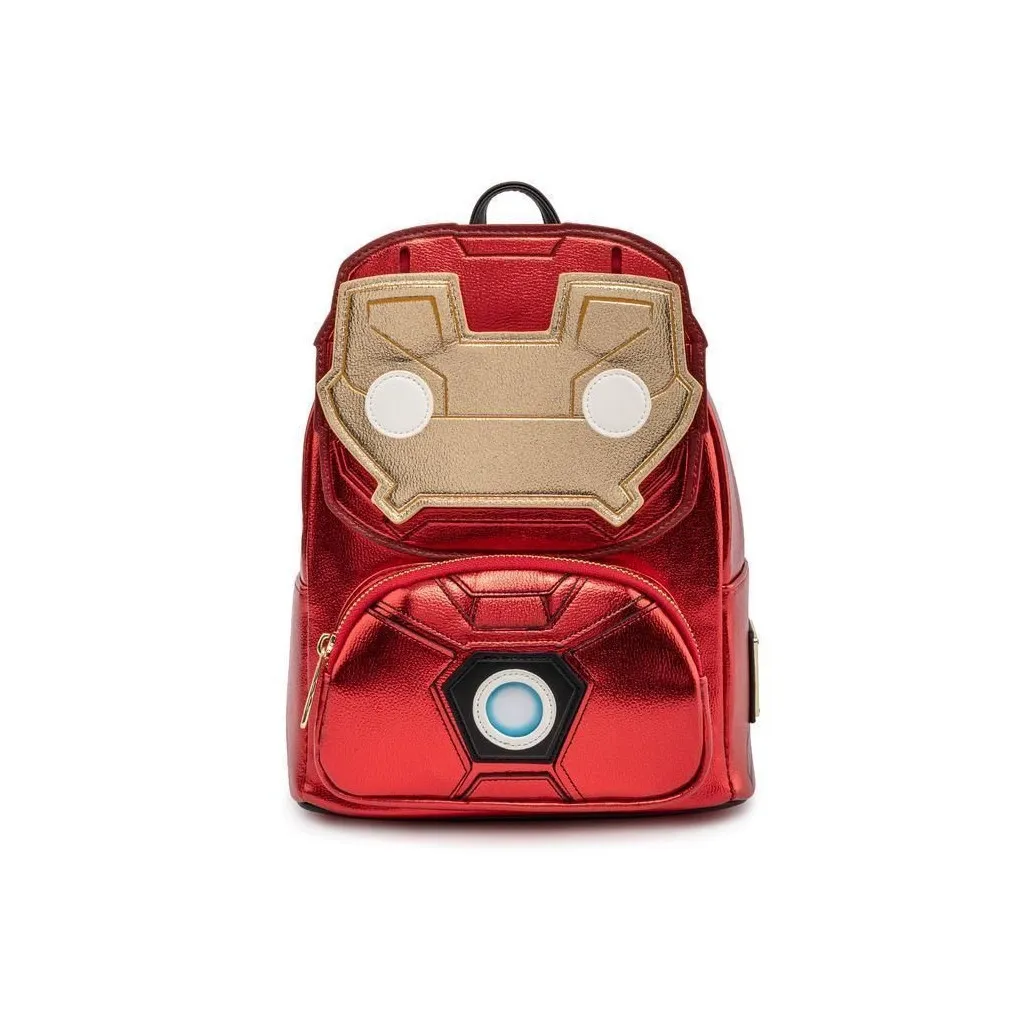 Рюкзак шкільний Loungefly POP Marvel - Iron Man Light-Up Mini Backpack (MVBK0161)