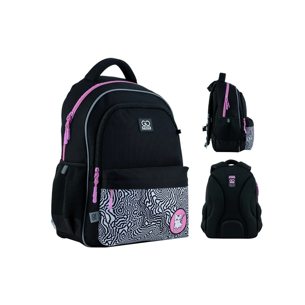 Рюкзак шкільний GoPack Education 182 Striped Cat (GO24-182M-5)