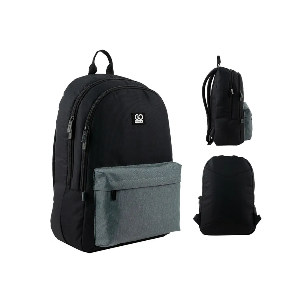 Рюкзак шкільний GoPack Education Teens 140L-4 сірий (GO24-140L-4)