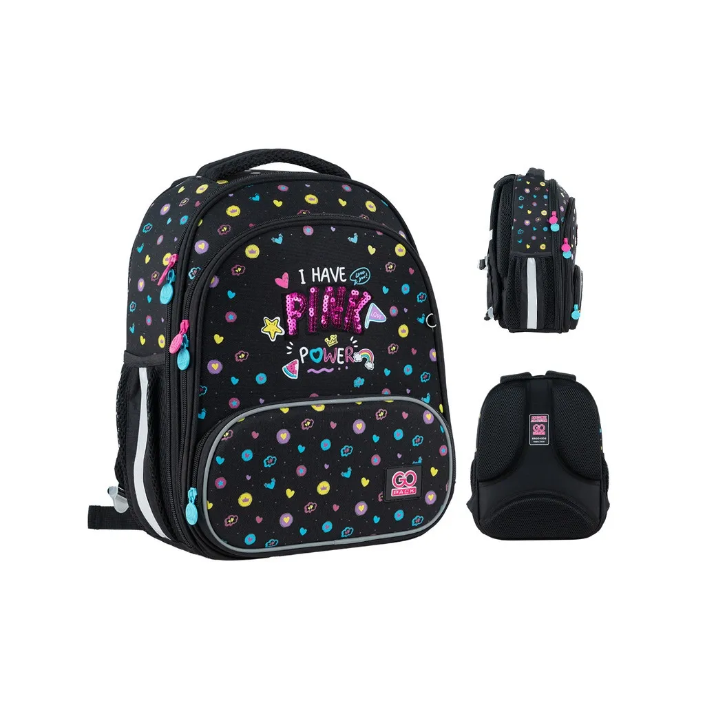 Рюкзак шкільний GoPack Education 597M-2 Pink Power (GO24-597M-2)